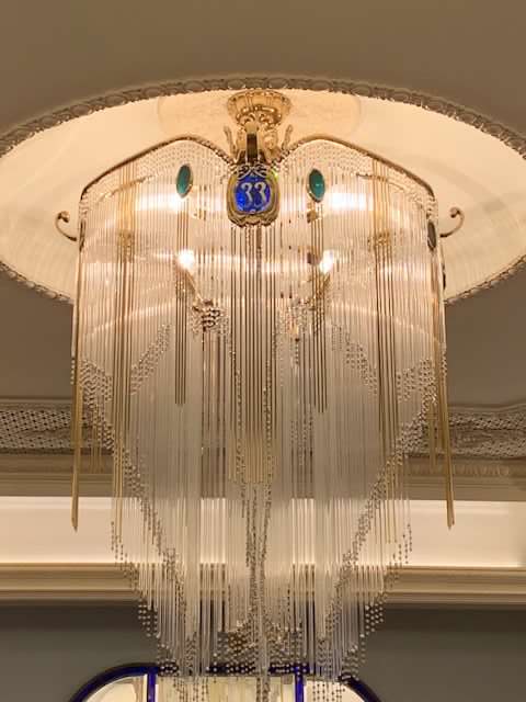 Chandelier at Club 33